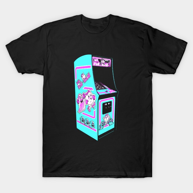 Ms. Pac Man Retro Arcade Game T-Shirt by C3D3sign